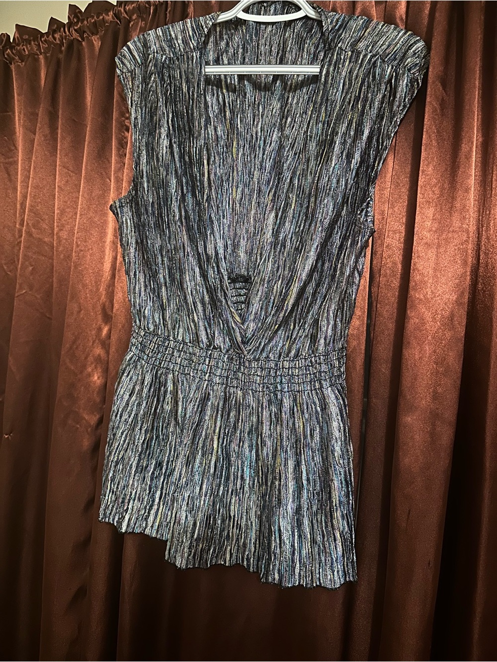 Forever 21 Multicolor Metallic Knit Top